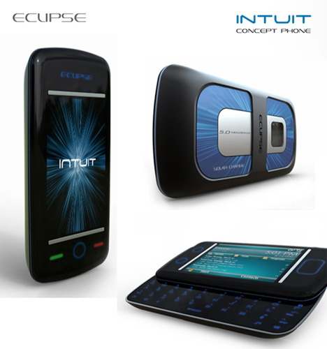 Эклипс Intuit – концепт жидкокристаллического мобильного телефона на солнечных аккумуляторах