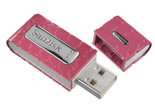 SanDisk Cruzer Gator. USB-флешки в гламурно-розовом шоколаде