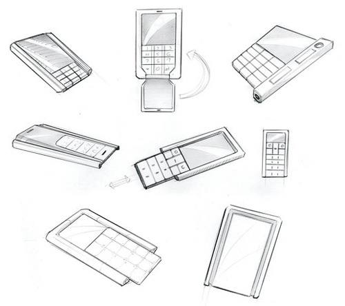 Edge. Дизайнерский телефон с прозрачной клавиатурой-3