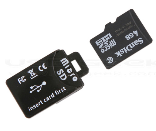 Самый маленький в мире адаптер microSD-USB
