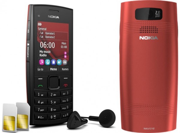 Музыкальный дамбфон Nokia X2-02 с поддержкой двух sim-карт-3