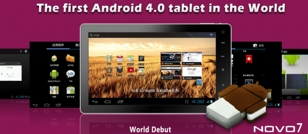 NOVO7: первый 7-дюймовый планшет на Android 4.0 за $100