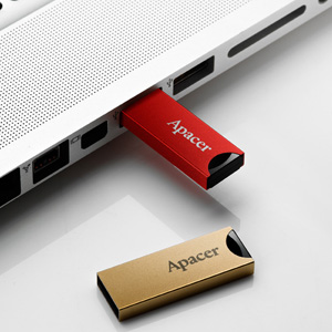 Лаконичность прежде всего: металлические USB-флешки Apacer AH133-4