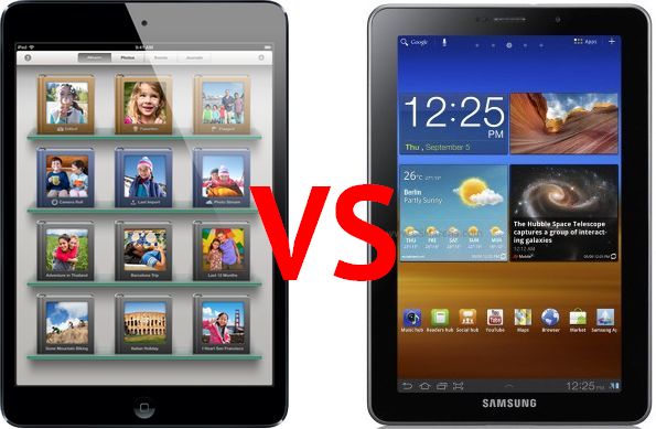 Бой главных конкурентов: iPad mini vs Samsung Galaxy Tab 7.7