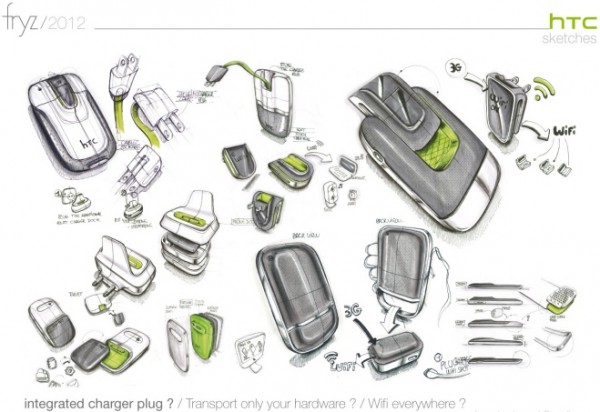 Концепт смартфона HTC Magnesium с дополнительным аккумулятором и настенной зарядкой-6