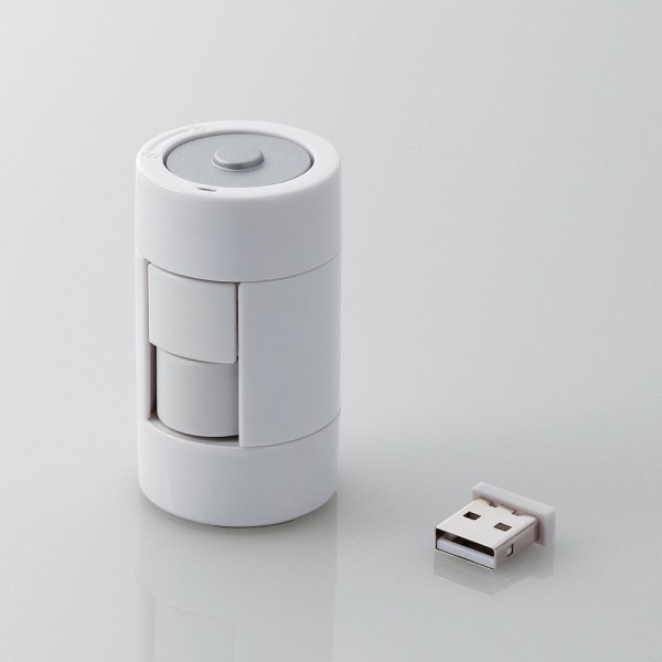 Дизайнерская мышь в виде батарейки от Elecom-2