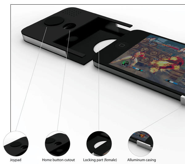 Концепт чехла Gaming Pod, превращающего iPhone в игровую приставку-6