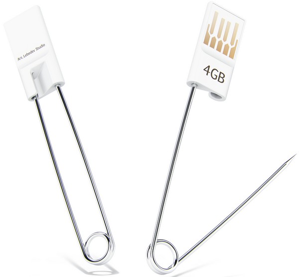 Булавкус: гибрид USB-флешки и булавки