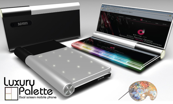 Luxury Palette: концепт гибрида телефона и сенсорного мини-ноутбука