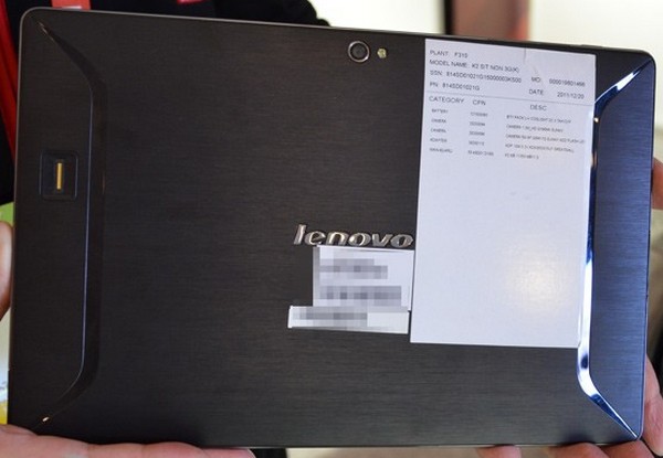 Планшет Lenovo IdeaTab K2: экран c разрешением 1920х1200 и процессор NVIDIA Tegra 3-2
