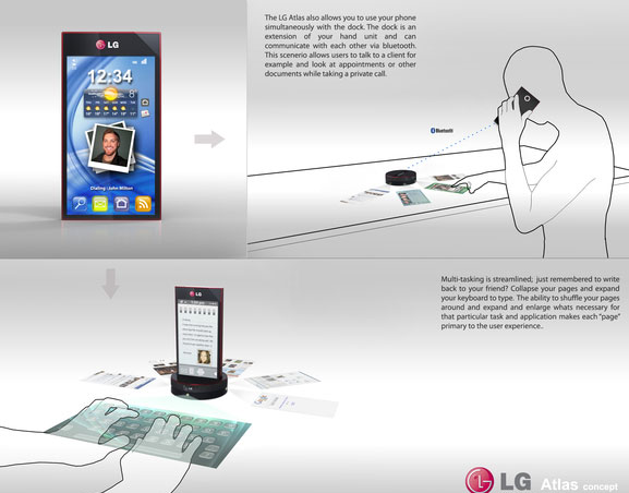 LG Atlas - потрясающий концепт смартфона с интерактивной док-станцией-3
