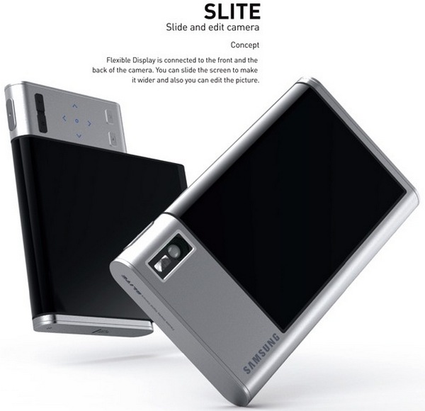 Концептуальная фотокамера Samsung Slite с непривычной конструкцией дисплея