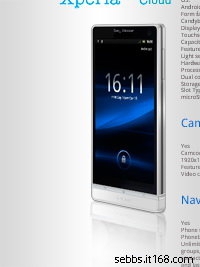 Берем лупу: официальное изображение смартфона Sony Ericsson Nozomi