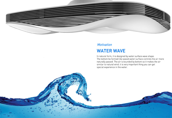 Water Wave: концепт кондиционера с визуальными и аудио эффектами