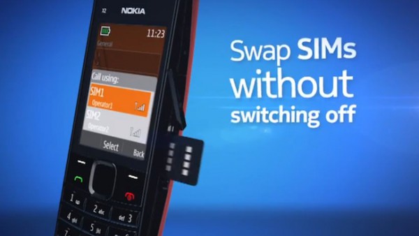 Музыкальный дамбфон Nokia X2-02 с поддержкой двух sim-карт