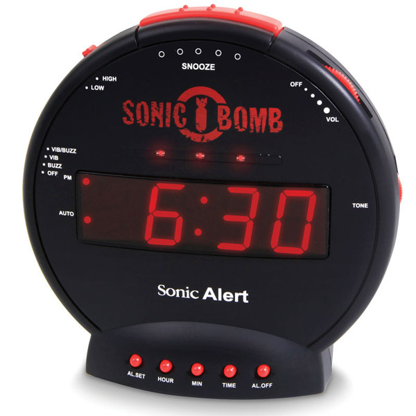 Проснись или оглохни: будильник Sonic Bomb