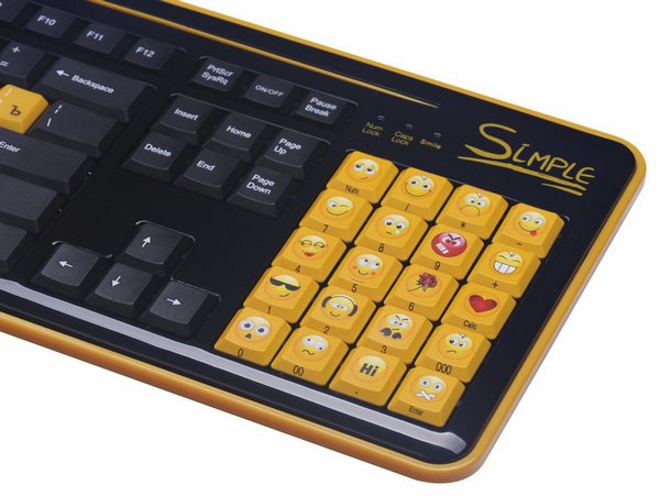 Клавиатура CBR Simple Smile со смайликами вместо цифрового блока-2