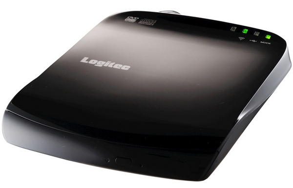 Внешний DVD-привод Logitec c Wi-Fi-модулем