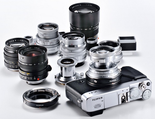 Названы украинские цены на фотокамеры Fujifilm X-E1 и XF1-8