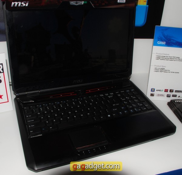 MSI GX60: геймерский ноутбук на платформе AMD Trinity