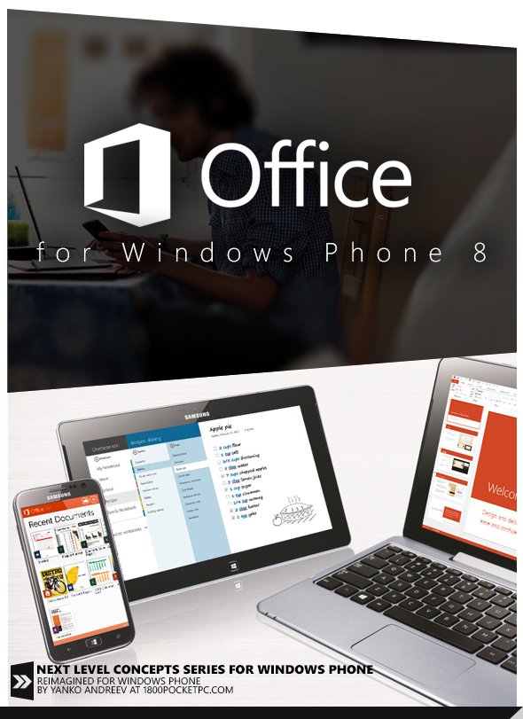 Впечатляющий концепт Microsoft Office для Windows Phone 8