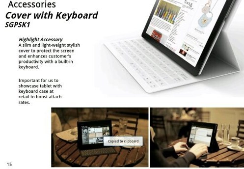 Планшет Sony Xperia с чехлом-клавиатурой, как у Microsoft Surface-2