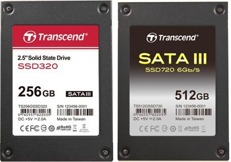 Transcend SSD320 и SSD720 объёмом до 512 ГБ при цене до $450