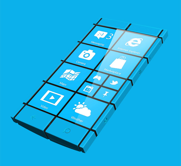Концепт смартфона Kanavos с дизайном а-ля Windows Phone 8-11