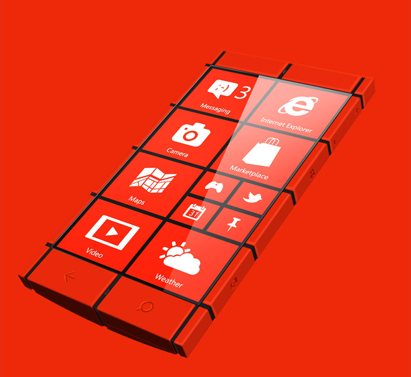 Концепт смартфона Kanavos с дизайном а-ля Windows Phone 8-10