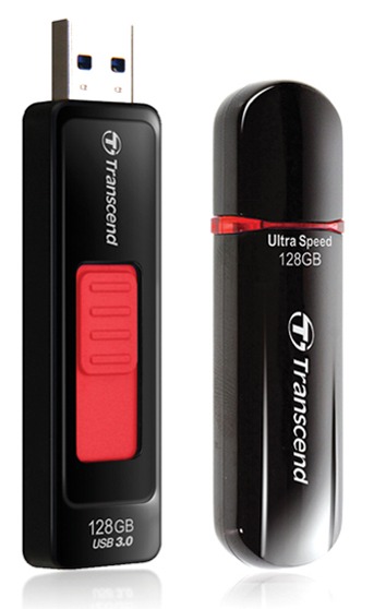 USB-флешки Transcend объёмом до 128 ГБ с поддержкой USB 2.0 и 3.0