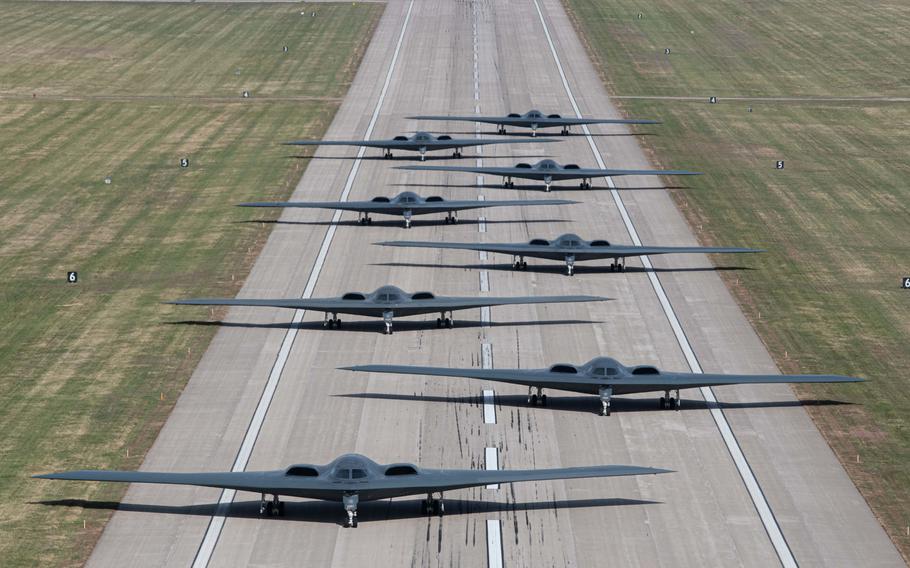 All working B-2 Spirit nuclear bombers are due to resume flights any day now - the first aircraft will take to the skies on May 22
