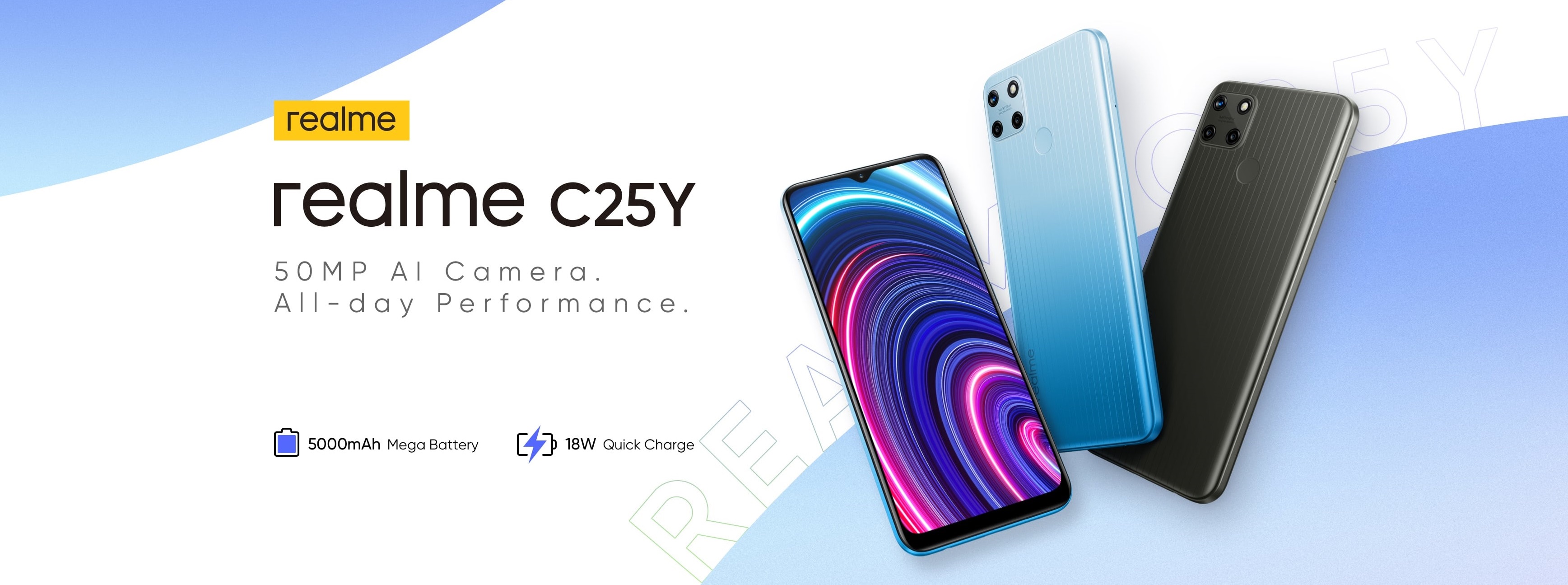 Realme C25Y - the new cheapest smartphone with a 50 MP camera