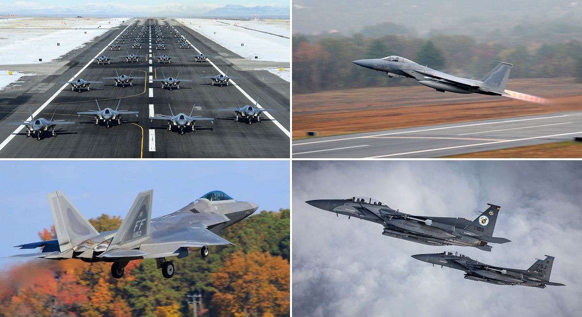 The F-35 Lightning II, F-22 Raptor, F-15E Strike Eagle and F-15 Eagle will participate in the first William Tell exercise in 19 years