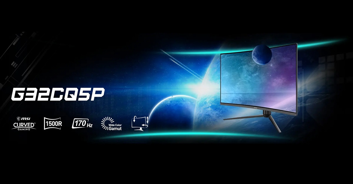 MSI präsentiert den gebogenen VA-Gaming-Monitor G32CQ5P mit 170 Hz Bildwiederholfrequenz