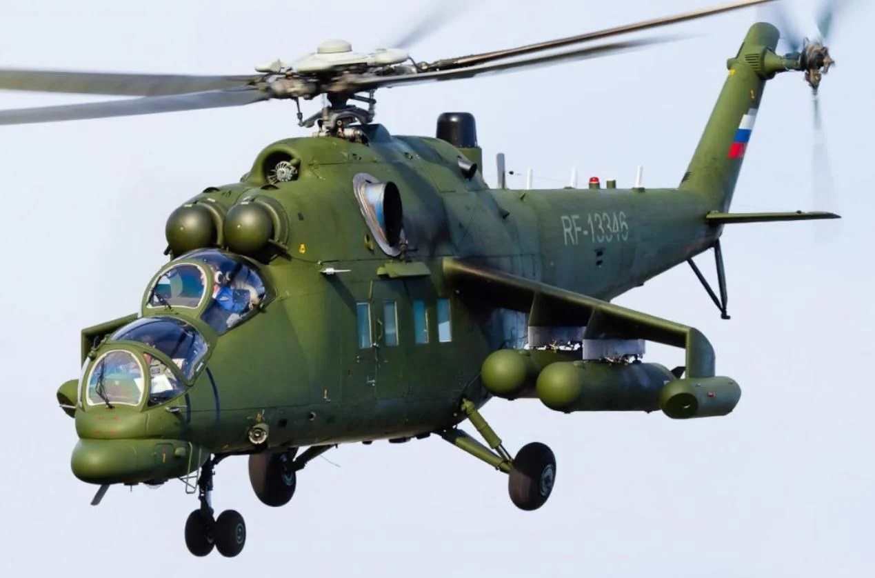 Le forze armate ucraine hanno abbattuto un elicottero russo unico Mi-35MS per il trasporto VIP (foto)