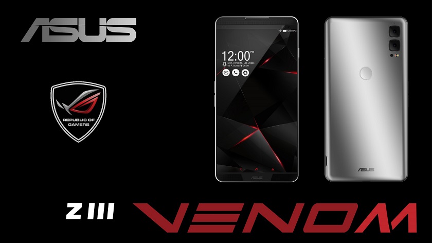В Сети появились фото и видео концептуального игрового смартфона ASUS Z3 Venom