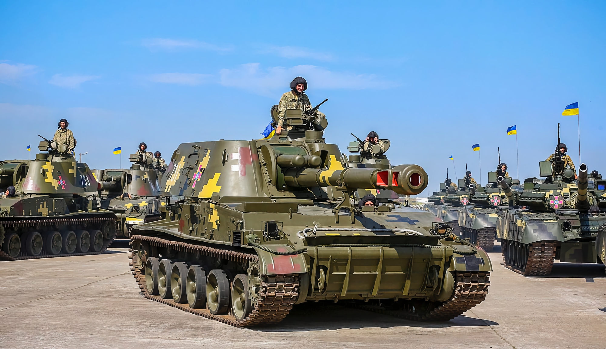 Artillerymen of the Ukrainian Armed Forces showed how they use the Acacia SAU at the front