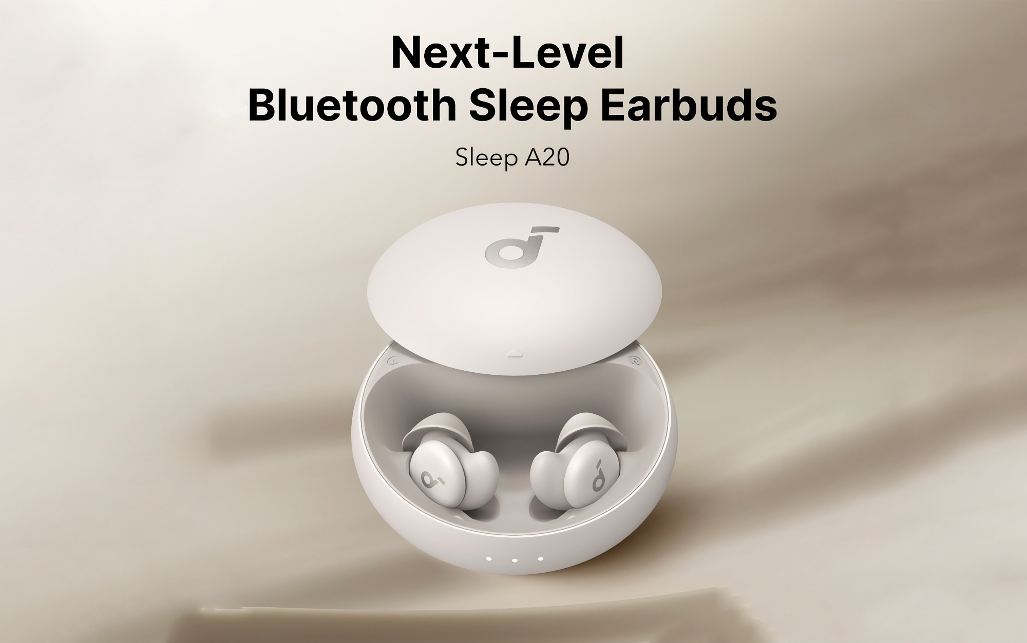 Anker Soundcore Sleep A20 på Kickstarter: TWS sömnhörlurar med ANC och upp till 80 timmars batteritid för 104 USD.