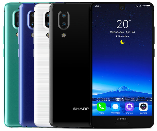 Sharp Aquos S2: безрамочный смартфон с экраном Free Form Display и ценой от $372