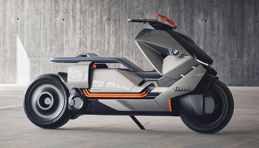 BMW Concept Link: электроскутер будущего с сенсорными кнопками и дисплеем