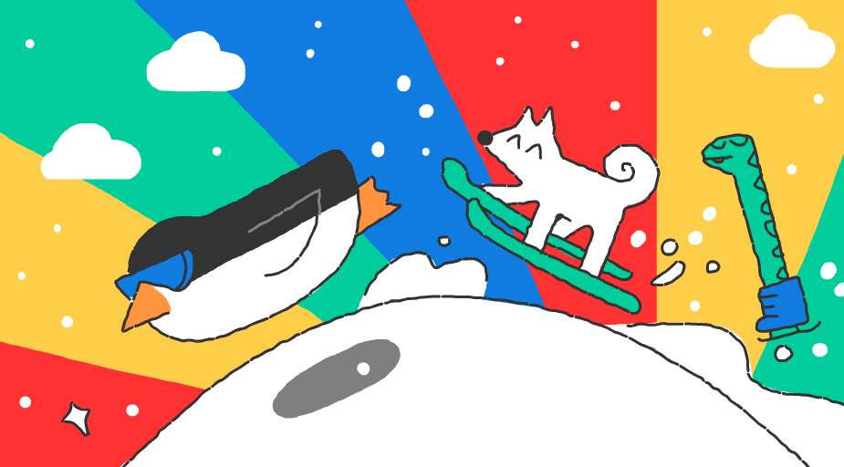 Doodle Google is dedicated to the opening of the Winter Olympic Games