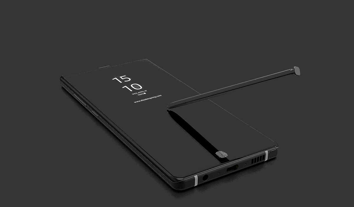 Designers showed the concept of Samsung Galaxy Note 9