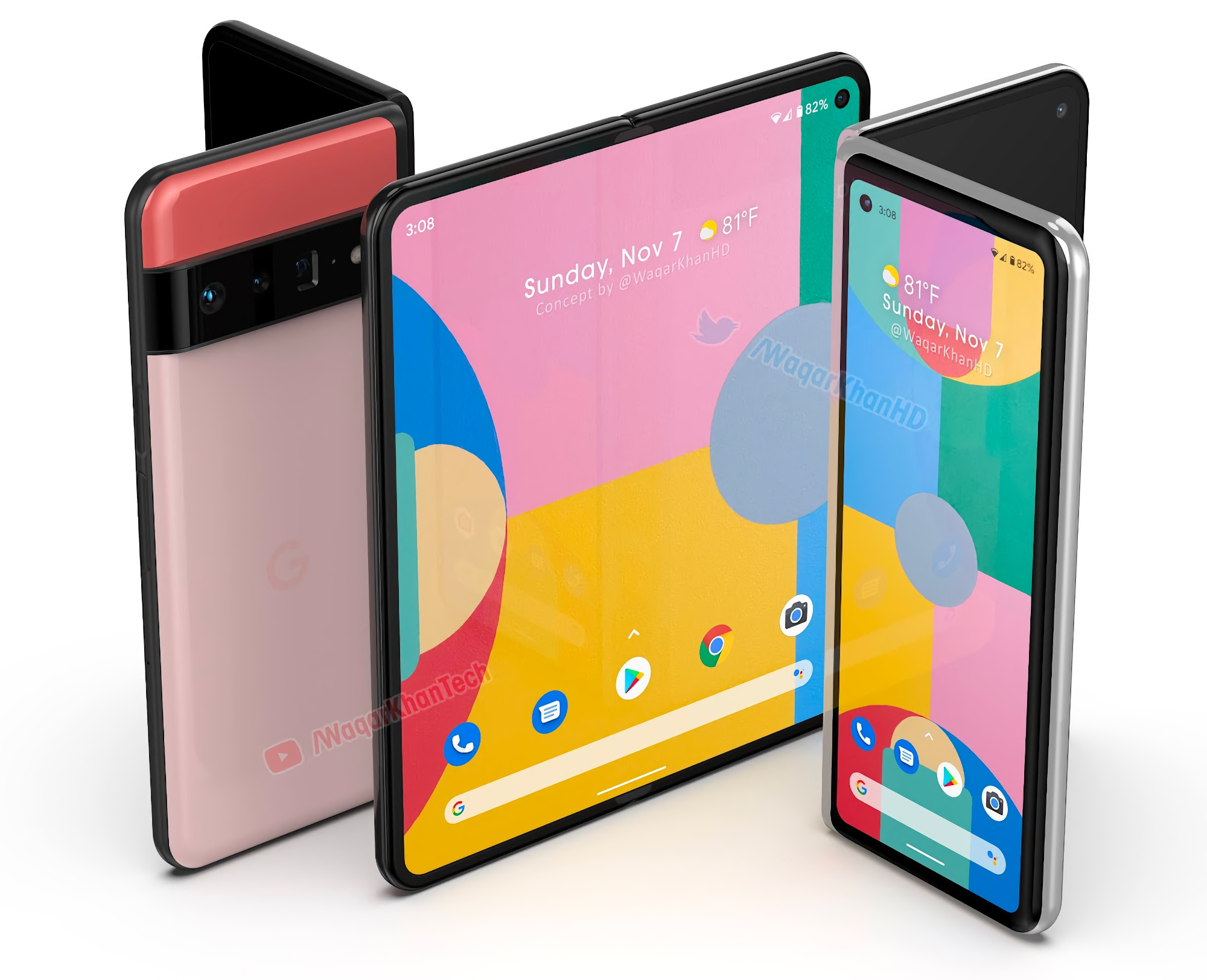 Fonte: lo smartphone pieghevole Google Pixel arriverà sul mercato alla fine del 2022