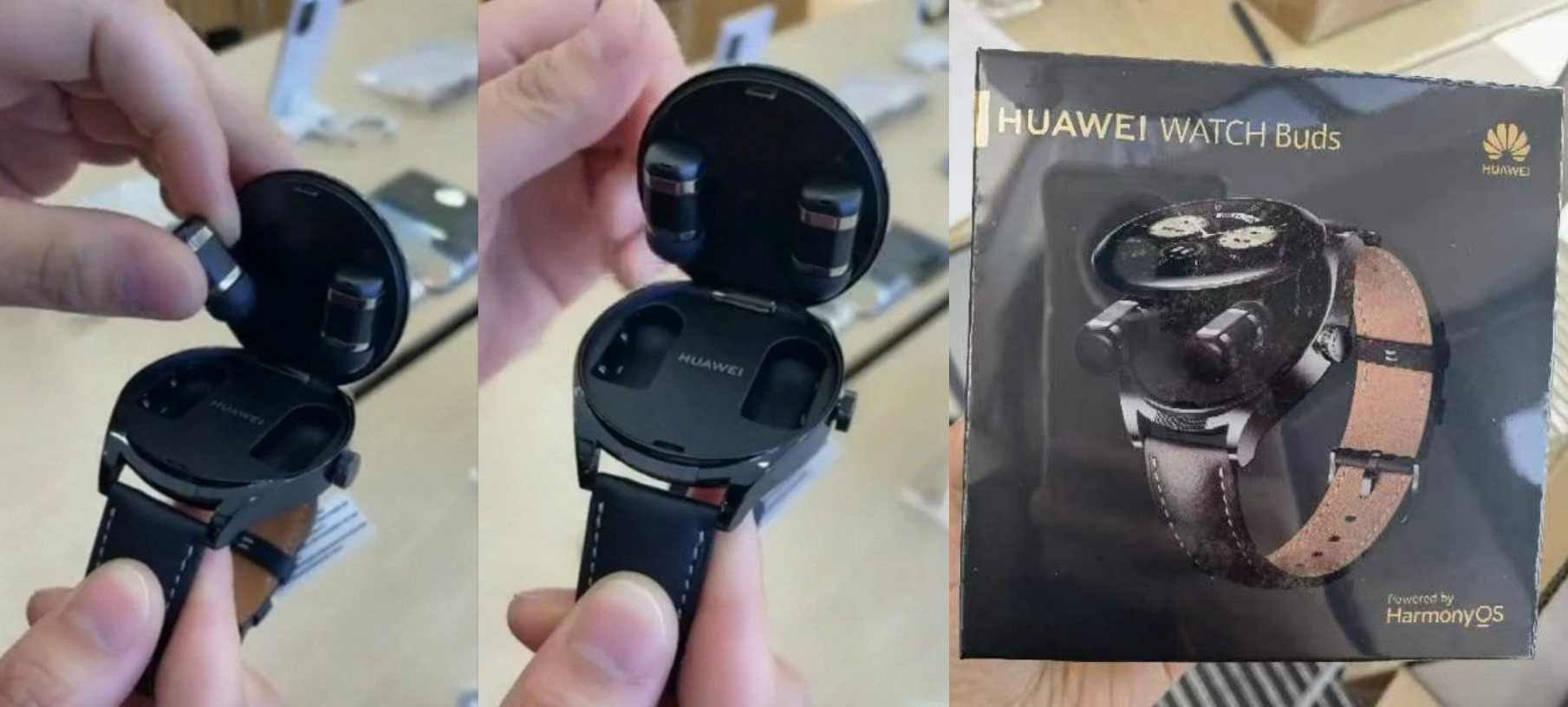 Así será el Huawei Watch Buds, un extraño smartwatch con auriculares ocultos dentro de la carcasa
