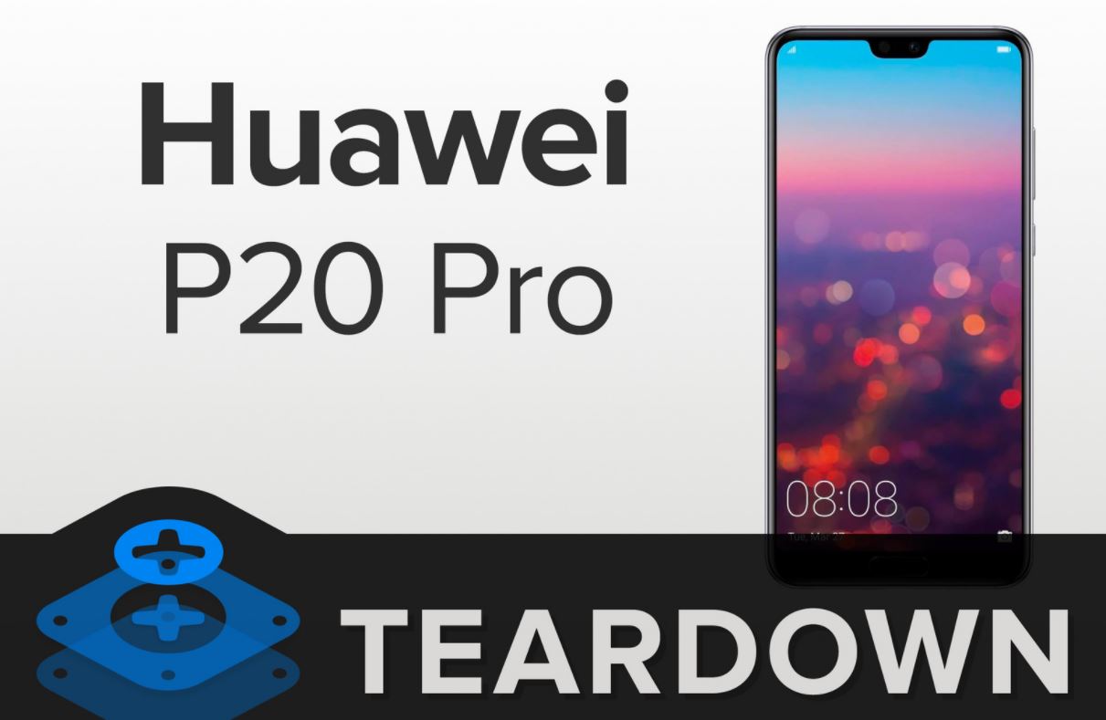 Huawei P20 Pro otrzymał 4 punkty na 10 punktów w skali obsługi iFixit