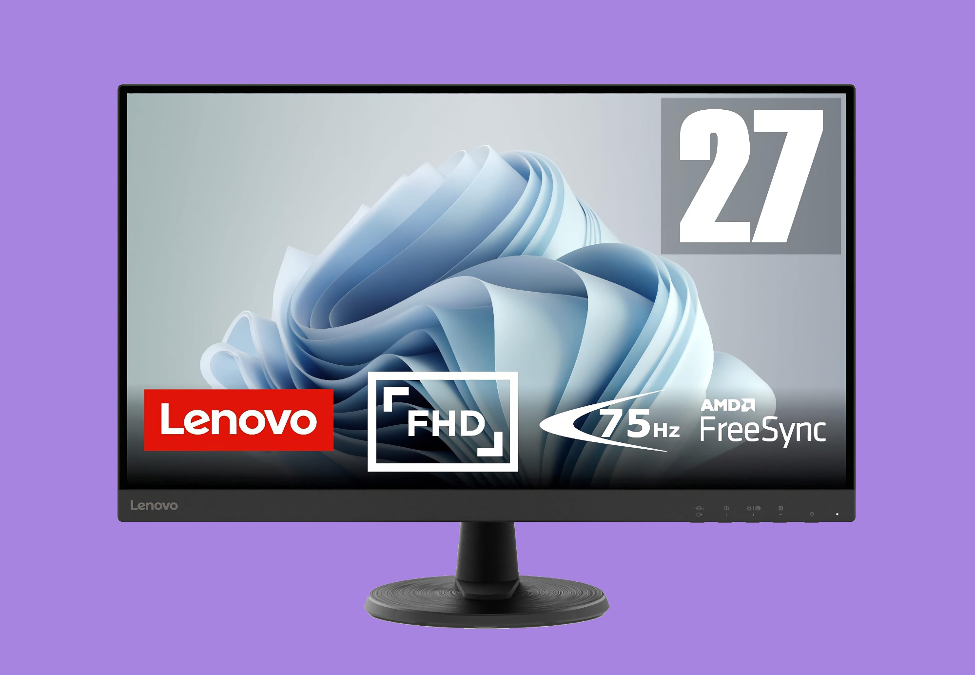 Lenovo D27-45 en Amazon: Monitor de 27 pulgadas con frecuencia de refresco de 75 Hz y 70 € de descuento