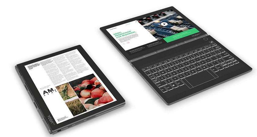 IFA 2018: Lenovo представила ноутбук с дополнительным  E Ink- экраном Yoga Book C930