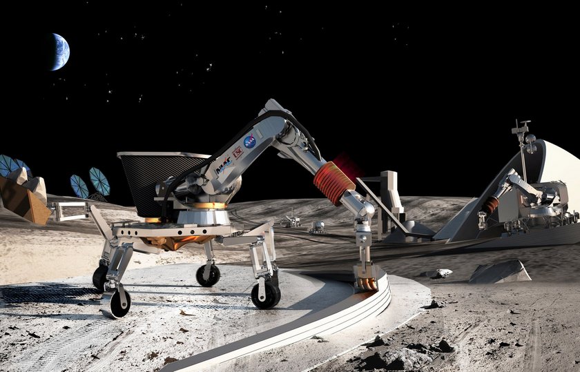 NASA создает 3D-принтер для строительства домов на Луне