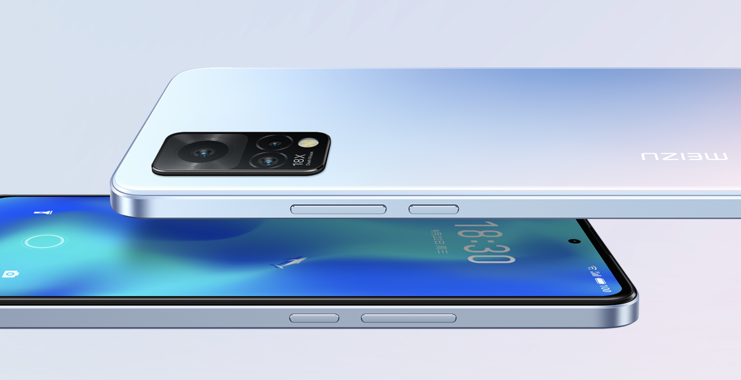 Meizu 18x: OLED-Bildschirm mit 120 Hz, Snapdragon 870-Chip, 64-MP-Triple-Kamera und flachkantiges Gehäuse im Stil des iPhone 13