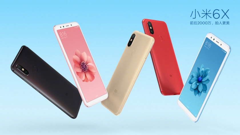 Xiaomi Mi 6X appeared on the render in five color options